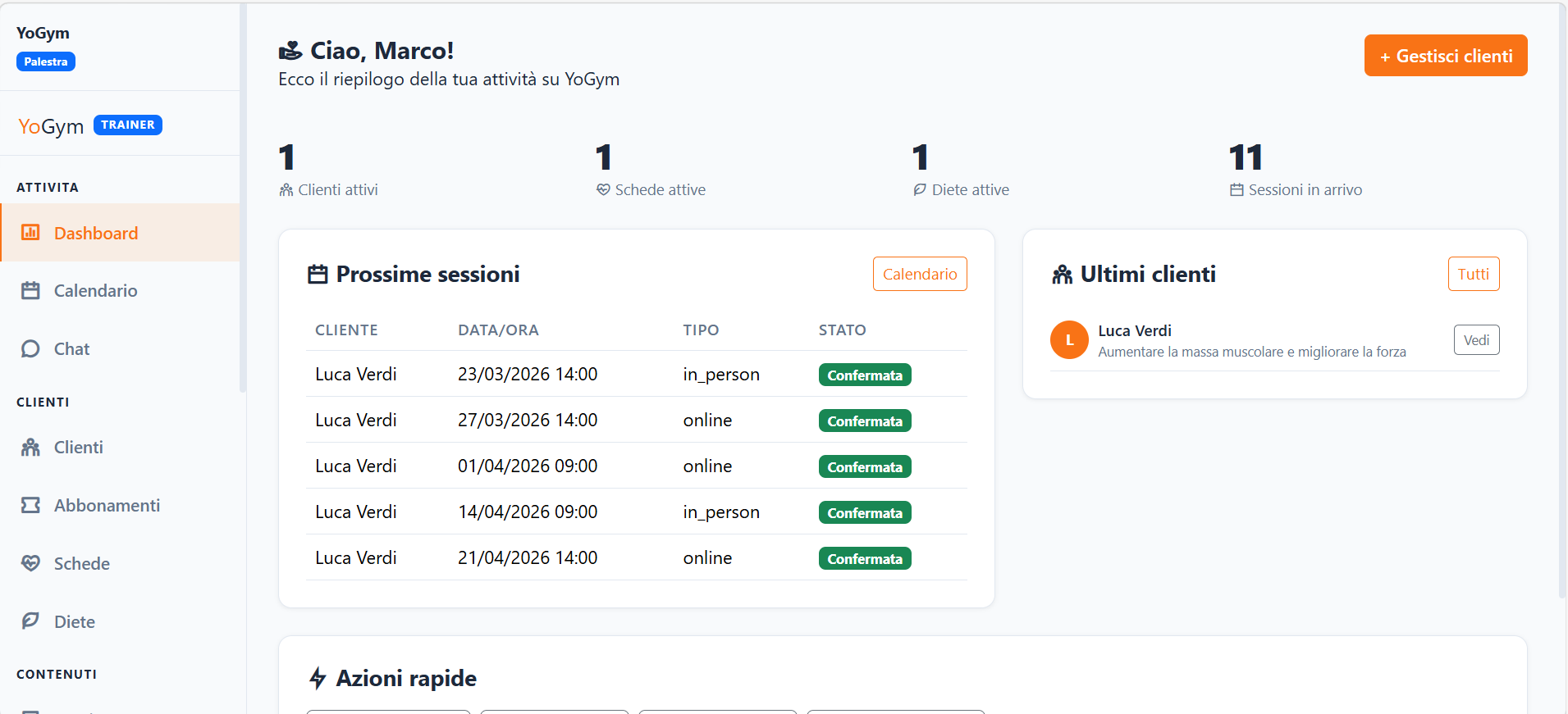 Il gestionale per la tua palestra