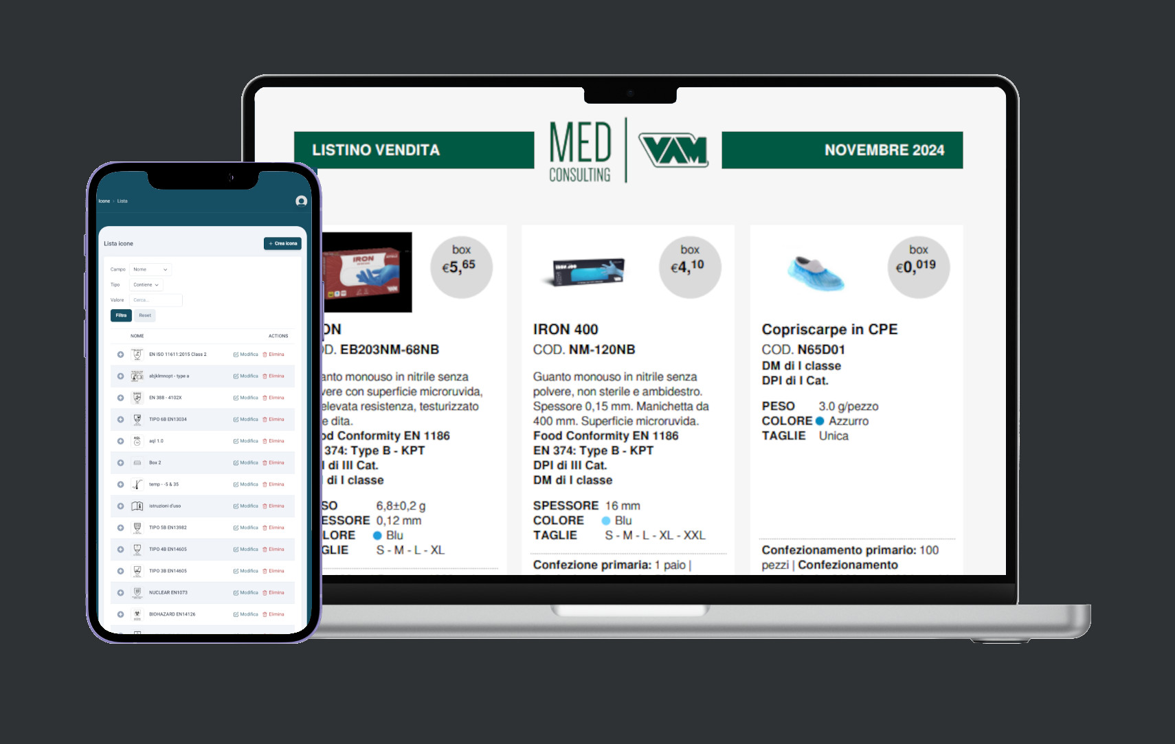 Generatore di Cataloghi e schede prodotti